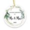 BFJLIFE Our First Christmas Married Ornament 2023 As Mr and Mrs Newlywed Unique 1st Bridal Shower Wedding Gifts for Couple Bride and Groom